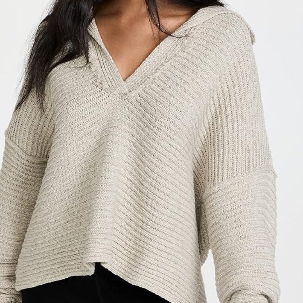 Free People Marlie Pullover Beige Size Small, Like New Worn Once